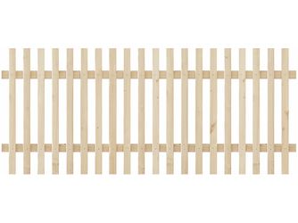 Lattenzaun Douglasie Lasur cremeweiß lasiert "Altmark"