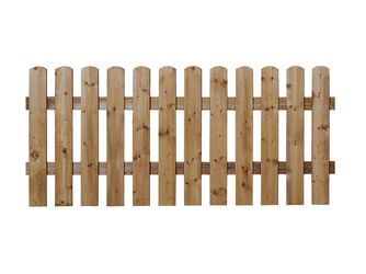 Lattenzaun Fichte KDI KD braun "Friesen"