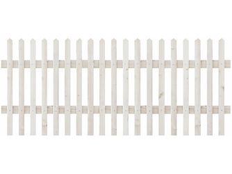 Lattenzaun Douglasie Lasur cremeweiß lasiert "Immenhof"