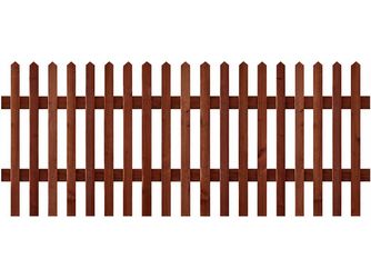 Lattenzaun Douglasie Lasur mahagoni lasiert "Immenhof"