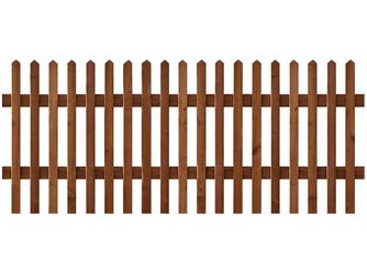 Lattenzaun Douglasie Lasur walnuss lasiert "Immenhof"