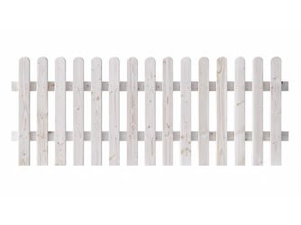 Lattenzaun Douglasie Lasur cremeweiß lasiert "Nordik"