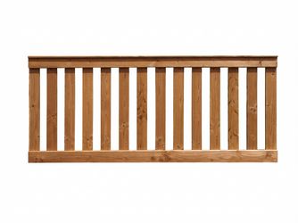 Lattenzaun Douglasie Lasur cappuccino lasiert "Undeloh"