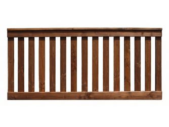 Lattenzaun Douglasie Lasur walnuss lasiert "Undeloh"