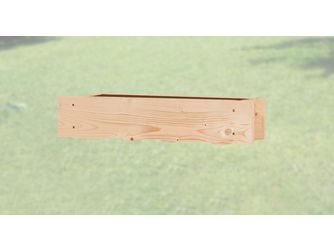 Fensterblumenkasten natur, 60cm mit Einsatz