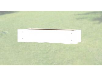 Fensterblumenkasten weiss, 60cm mit Einsatz