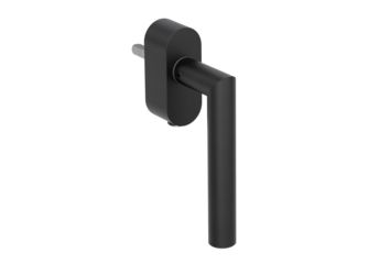 Fenstergriff VAYA 128 LUCIA F2F Graphitschwarz R 7x40