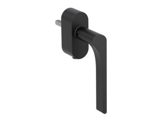 Fenstergriff VAYA 261 LEAF LIGHT F2F Graphitschwarz R 7x40