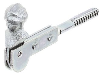 Fensterladen-Feststeller, Frauenkopf, disp., zEinschrauben, Ø9/129mm Fensterladen-Feststeller, Frauenkopf, disp., zEinschrauben, Ø9/129mm