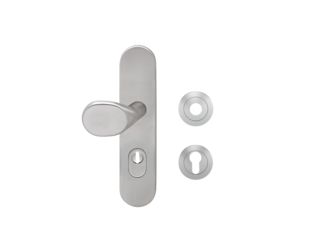 Feuerschutz+Zylinderschutz ESGR 670KF PZ72 71, Schutzgarnitur Edelst. matt