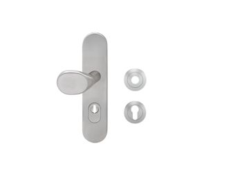 Feuerschutz+Zylinderschutz ESGR 680KF PZ72 71, Schutzgarnitur Klasse ES2 Edelst. matt