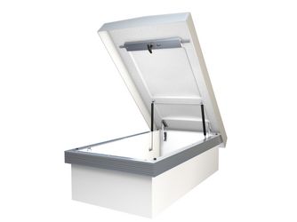 FlachdachAusstieg für Bodentreppen StahlBlau/StahlBlau/Liliput