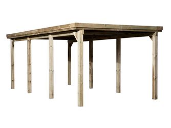 Flachdach Einzelcarport 617 Gr.2 ohne Dacheindeckung