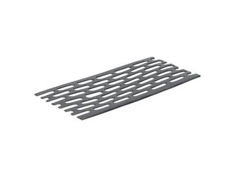 Flachprofil 30x2mm perforiert Schwarz 500cm