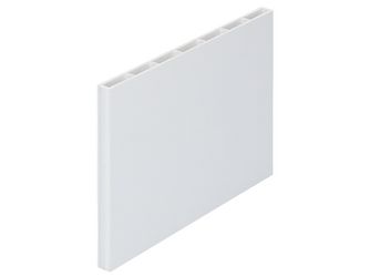 Flachprofil 80x7mm Hohlkammer Folie Weiß 600cm