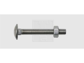 Flachrundkopfschrauben mit Mutter 6x100 Edelstahl A2 (25 Stück) - 226 6 100 67 Flachrundkopfschrauben mit Mutter 6x100 Edelstahl A2 (25 Stück) - 226 6 100 67