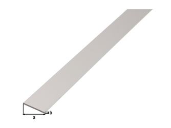 Flachstange, Alu silber elox., LxBxS 1000x20x2mm Flachstange, Alu silber elox., LxBxS 1000x20x2mm