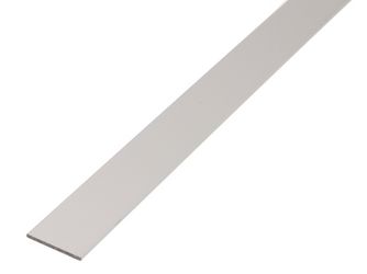 Flachstange, Alu silber elox., LxBxS 1000x40x3mm Flachstange, Alu silber elox., LxBxS 1000x40x3mm