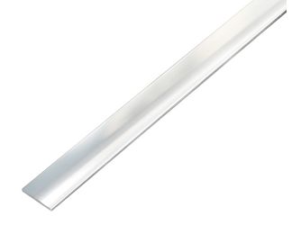 Flachstange, selbstklebend, Alu, chromdesign, LxBxS 2000x30x2mm Flachstange, selbstklebend, Alu, chromdesign, LxBxS 2000x30x2mm