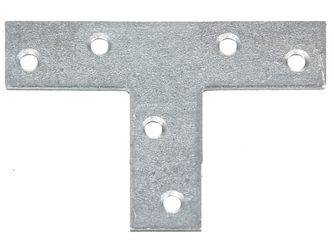 Flachverbinder, T-Form, sendzimirverzinkt, LxHxB 70x50x16mm Flachverbinder, T-Form, sendzimirverzinkt, LxHxB 70x50x16mm