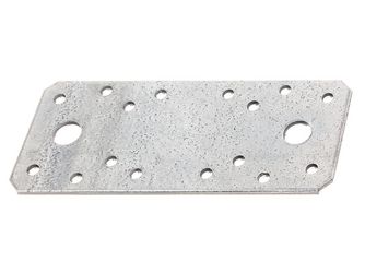 Flachverbinder, sendzimirverzinkt, LxB 133x55mm, verpackt à 15 St. Flachverbinder, sendzimirverzinkt, LxB 133x55mm, verpackt à 15 St.