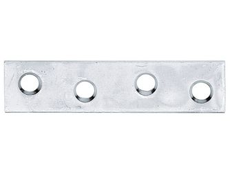 Flachverbinder, sendzimirverzinkt, LxB 60x14mm, verpackt à 12 St. Flachverbinder, sendzimirverzinkt, LxB 60x14mm, verpackt à 12 St.