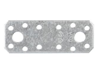 Flachverbinder, sendzimirverzinkt, LxB 96x35mm Flachverbinder, sendzimirverzinkt, LxB 96x35mm