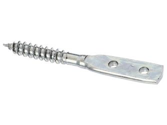Flechtzaunhalter, Blattschrauben-Form, disp., LxB 77x11,5mm Flechtzaunhalter, Blattschrauben-Form, disp., LxB 77x11,5mm