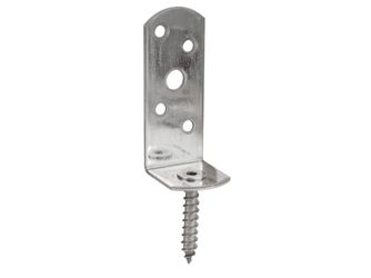 Flechtzaunhalter, L-Form, Edelstahl Flechtzaunhalter, L-Form, Edelstahl