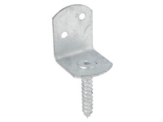 Flechtzaunhalter, L-Form, feuerverzinkt Flechtzaunhalter, L-Form, feuerverzinkt