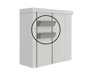 FloraBoard zu Gerätehaus Neo quarzgrau- metallic 840x240x2050mm