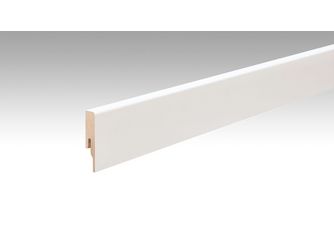 Folien-ummantelte Profile Fußleiste Profil 20 PK 2380x60x16mm 2266 Weiß DF (RAL 9016)