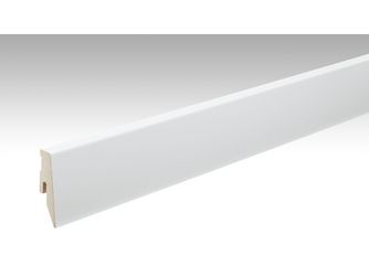 Folien-ummantelte Profile Fußleiste Profil 3 PK 2380x60x20mm 2266 Weiß DF (RAL 9016)
