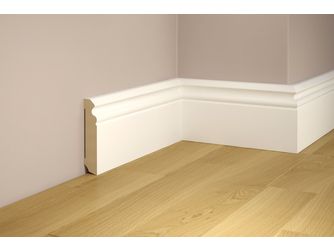 Folienleiste SB-7516 MDF Weiß RAL9016 2400 x 75 x 16 mm