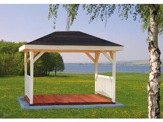 Freisitz FS-4030 Skand. Fichte Walmdach 360x260cm