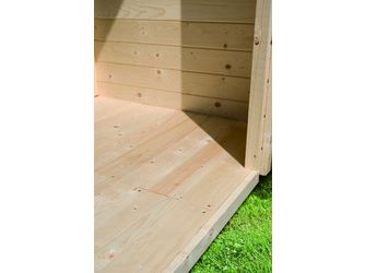 Fußboden für Sockelmaß 4,00 x 3,28 m (B/T) naturbelassen