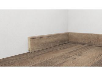 Fußleiste 60, Profil 6055 11 - Eiche burgund / Robinie Portland 2200x15x60mm