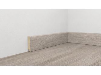 Fußleiste 60, Profil 6055 150 - Robinie grau 2200x15x60mm