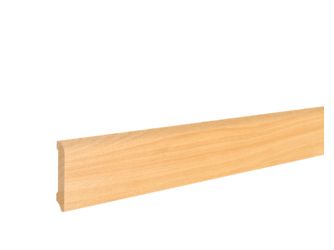 Fußleiste Buche 10x58x2400mm Massiv, Endbehandelt, abgerundet