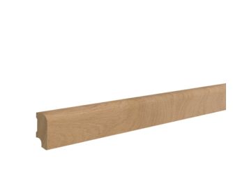 Fußleiste Eiche roh 20x42x2400mm Massiv, Roh, abgerundet
