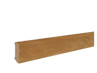 Fußleiste Eiche rund 20x58x2400mm massiv, farblos endbehandelt