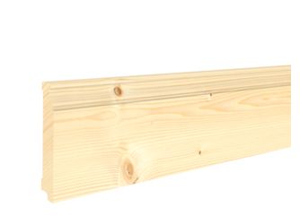 Fußleiste Fichte astig 18x118x2400mm Massiv, Roh, profiliert