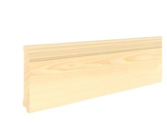 Fußleiste Fichte astig 18x118x4800 us/sf Massiv, Roh, profiliert