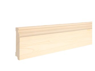 Fußleiste Kiefer astig roh 18x94x2400mm Massiv, Roh, profiliert