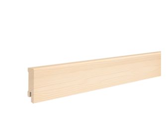 Fußleiste Kiefer gerade 16x58x2400mm astrein, massiv, roh, Clipnut