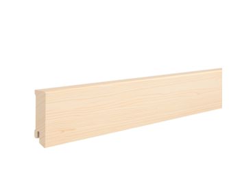 Fußleiste Kiefer gerade 20x68x2400mm astrein, massiv, roh, Clipnut