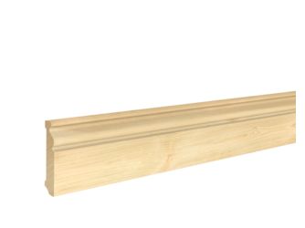 Fußleiste Kiefer profil. 13x68x2400mm astrein, massiv, roh