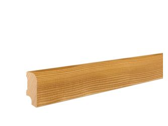 Fußleiste Lärche rund 20x42x2400mm astig, massiv, farblos endbehandelt