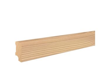 Fußleiste Lärche rund 20x42x2400mm astig, massiv, roh