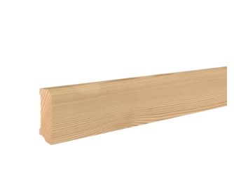 Fußleiste Lärche rund 20x58x2400mm astig, massiv, roh